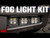 LED Light Fog Mount Triple 2" Black Pair Amber DRL Ford Bronco (21-23)