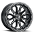 20x9 6x5.5 5.5BS Korupt Black Milled - Vision Wheel