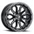 17x9 5x5.0 4.5BS Korupt Black Milled - Vision Wheel