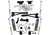 17-22 Ford F250/F350 4WD Diesel 4in Radius Arm Lift Kit w/SL Shocks - Superlift Suspension