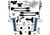 17-22 Ford F250/F350 4WD 6in King Edition 4-Link Lift Kit w/King Front Clvrs Res Rear Shocks - Superlift Suspension