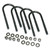 1/2 x 3 5/8 x 9in U-Bolt Round w/Hardware 4 Pack - Superlift Suspension