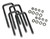 9/16 x 3 x 8in U-Bolt Square w/Hardware 4 Pack - Superlift Suspension