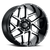 360 Sliver 20x10 5x5 -25mm Black Machined