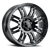 16x8 8x6.5 4.22BS Warrior Black - Vision Wheel