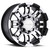 17x8.5 8x170 5.4BS Warrior Black Machined - Vision Wheel