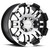 18x7.5 6x130 6.45BS 375 Warrior Gloss Black Machined Face - Vision Wheel
