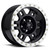 18x9 5x5.0 5.7BS 398 Manx Black Machined - Vision Wheel