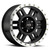 18x9 6x5.5 5.7BS 398 Manx Black Machined - Vision Wheel