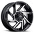 17x9 5x4.5 4.55BS Prowler Black Machined - Vision Wheel