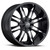 17x9 6x5.5 5.4BS Manic Black Machined - Vision Wheel