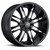 17x9 5x5.5 4.55BS Manic Black Machined - Vision Wheel