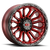 20x9 8x170 5.5BS Korupt Red - Vision Wheel
