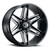 20x10 6x135 4.5BS 363 Razor Black Milled - Vision Wheel