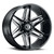 20x10 5x5.0 4.5BS 363 Razor Black Milled - Vision Wheel