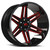 20x12 5x5.0 4.5BS 363 Razor Black Machined - Vision Wheel