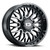 20x9 8x6.5 5.5BS Riot Black Machined - Vision Wheel