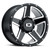16x6 6x5.5 3.5BS 390 Empire Gloss Black Milled Spoke - Vision Wheel