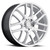 18x8 5x110 5.25BS Cross Silver - Vision Wheel