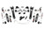 15-16 Ford F-250 6in Lift Kit Diesel Radius Arm C/O Vertex -
