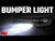 LED Light Bumper Mount 20" Black Single Row White DRL Ford Bronco Sport (21-23)