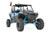 Tubular Bumper Front Black Series LED 6&quot; Light Slim Line Polaris RZR XP1000
