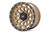 17X8.5 5X4.5 +0mm Simulated Beadlock Bronze Blk87 Series 