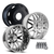 22 Inch 9115D Invader Chrome Dually Kit