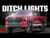 LED Light Ditch Mount 2" Black Pair Amber DRL Toyota Tundra (22-23)