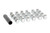 Lug Nut Set 1/2x20 24 Qty Chrome Open End