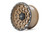 17X8.5 5X5 +0mm Simulated Beadlock Bronze Blk87 Series 