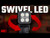 LED Light Pair 2" Square Flood Swivel Mount