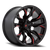 20x12 5x127 4.77BS Gls Blk Milled W/Candy Red D823 Flame
