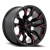 20x9 5x139.7 5.04BS Gls Blk Milled W/Candy Red D823 Flame