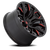 20x9 5x139.7 5.04BS Gls Blk Milled W/Candy Red D823 Flame
