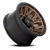 17x9 5x127 4.53BS Matte Bronze W/Blk Ring D826 Traction