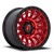 17x9 5x127 5.04BS Candy Red W/Blk Ring D834 Cycle