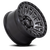 17x9 6x5.5 4.53BS Matte Gunmetal W/Blk Ring D835 Cycle