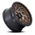 17x9 5x127 4.53BS Bronze W/Blk Ring D841 Runner Or