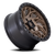 18x9 5x150 4.53BS Bronze W/Blk Ring D841 Runner Or