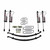 1961-1974 Dodge W100 & W200 Series/Pickup 4WD 4in Suspension Lift Kit w/ ADX 2.0 Remote Reservoir Shocks