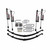 1975-1993 Dodge Ramcharger Trailduster 4WD 6in Suspension Lift Kit w/ ADX 2.0 Remote Reservoir Shocks