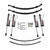 1975-1993 Dodge W100, W150, W200, W250 4WD 4in Suspension Lift Kit w/ ADX 2.0 Remote Reservoir Shocks