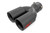 Dual Outlet 2.5-3in Pipe Single Inlet Red RC Logo Black Exhaust Tip 