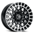 16x7 5x100 4.6BS Savage Black/Machined - Vision Wheel