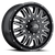 20x8.25 8x170 x1.94BS Rival Black Machined - Vision Wheel