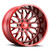 22x12 5x5.0 4.5BS Riot Red - Vision Wheel