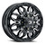 17x6.5 8x210 8.6BS Korupt Black Milled - Vision Wheel