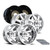 20x8.25 D536 10 lug Maverick Chrome Dually Wheels 