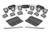 21-24 Ford Bronco Spot/Flood Triple 2in Black Pair Fog Mount LED Light Kit 